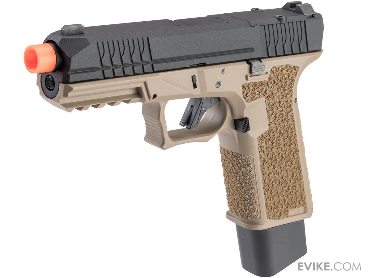 6mmProShop x Janus Division Group x Polymer80 PFS9 Optics Ready Gas Blowback Airsoft Pistol (Color: Tan)