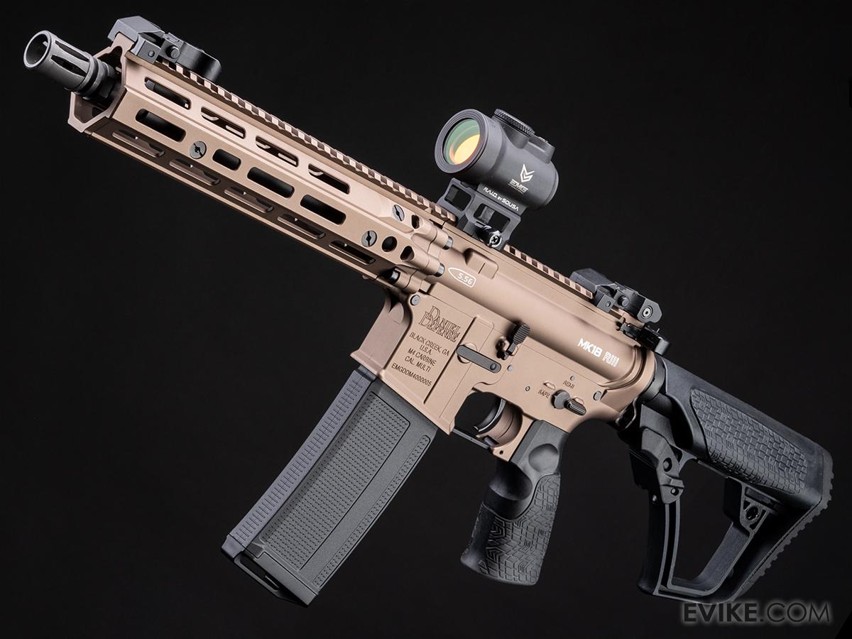 EMG Helios x Daniel Defense MK18 RIII Airsoft AEG Rifle w/ Platinum Gearbox - CYMA (Color: Flat Dark Earth / 350 FPS / Gun Only)