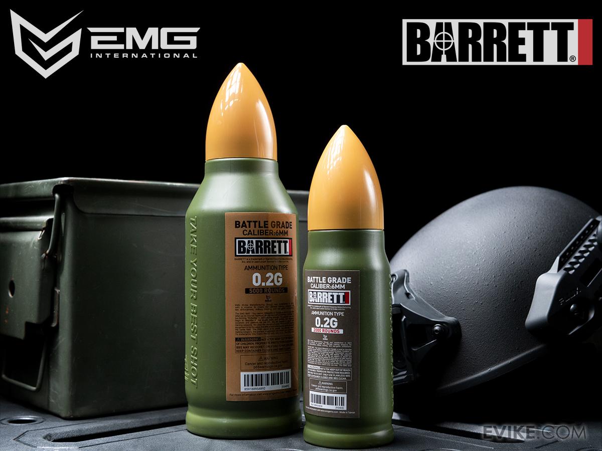 EMG x Barrett Battle Grade 6mm Airsoft BBs (Type: 0.25g / 2000rd)
