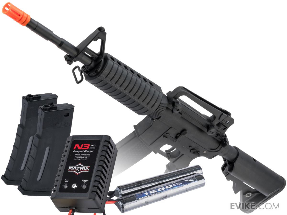 Specna Arms FLEX Series M4 AEG w/ GATE X-ASR MOSFET (Model: M4A1 Carbine / Black / Go Airsoft Package)