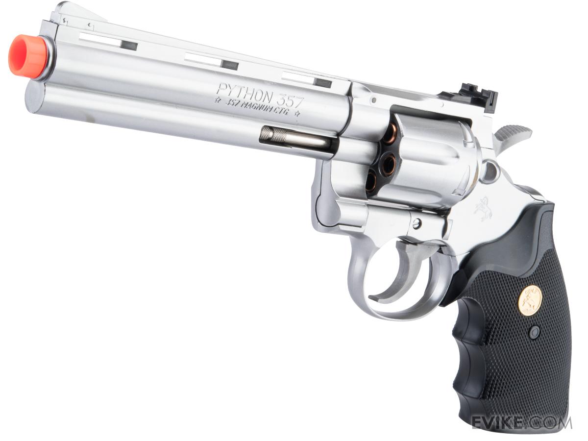 Tokyo Marui x Colt Python .357 Spring Powered Airsoft Revolver (Color: Stainless Steel / 6 inch)